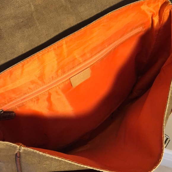 ETRO Unisex Sturdy Canvas Messenger Bag, storage, wide adjustable strap, pockets - Picture 10 of 17